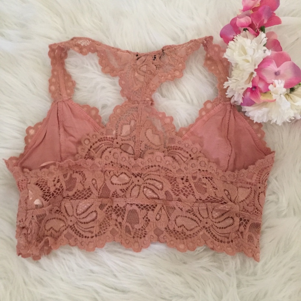 🌸 NWT🌸 ‼️LAST ONE‼️ROSE’ LACE RACERBACK BRALETTE - Picture 7 of 8